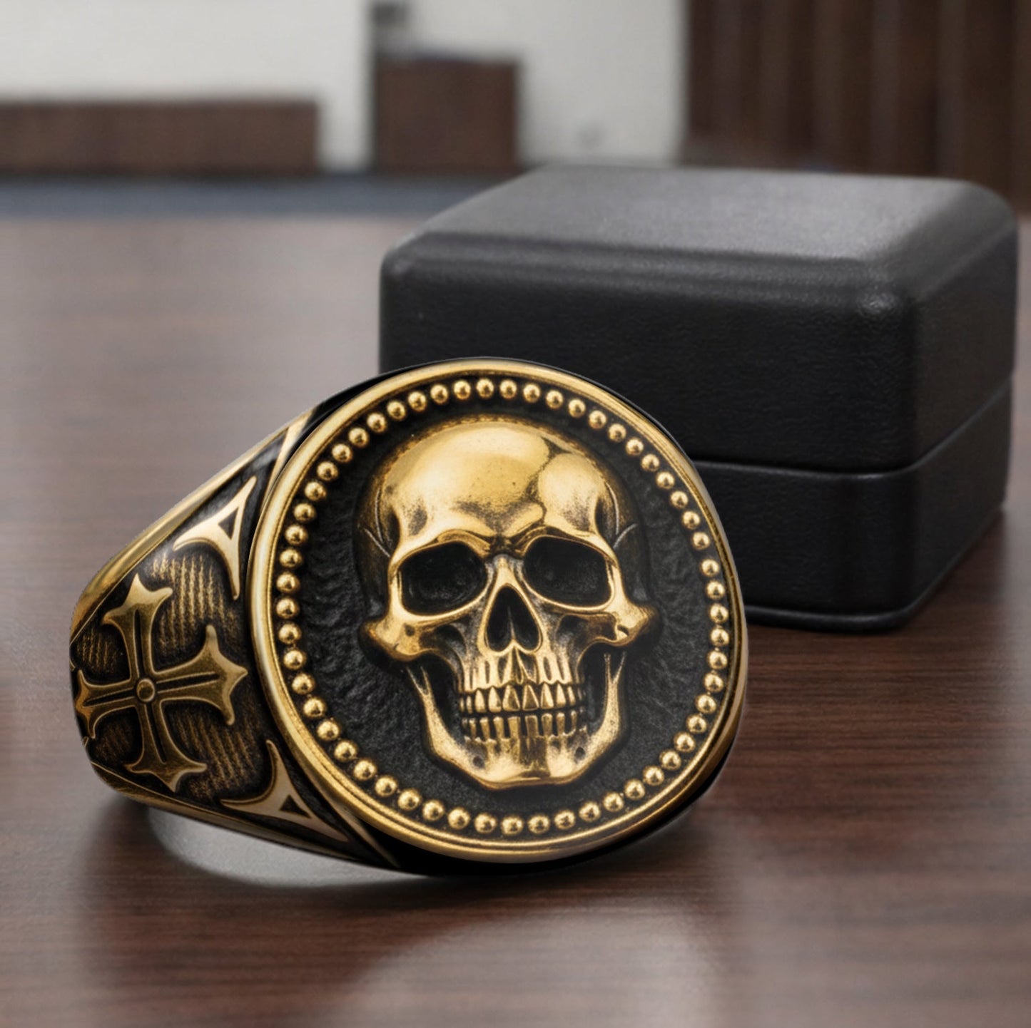 Cooler Totenkopf – Personalisierter Totenkopf-Siegelring