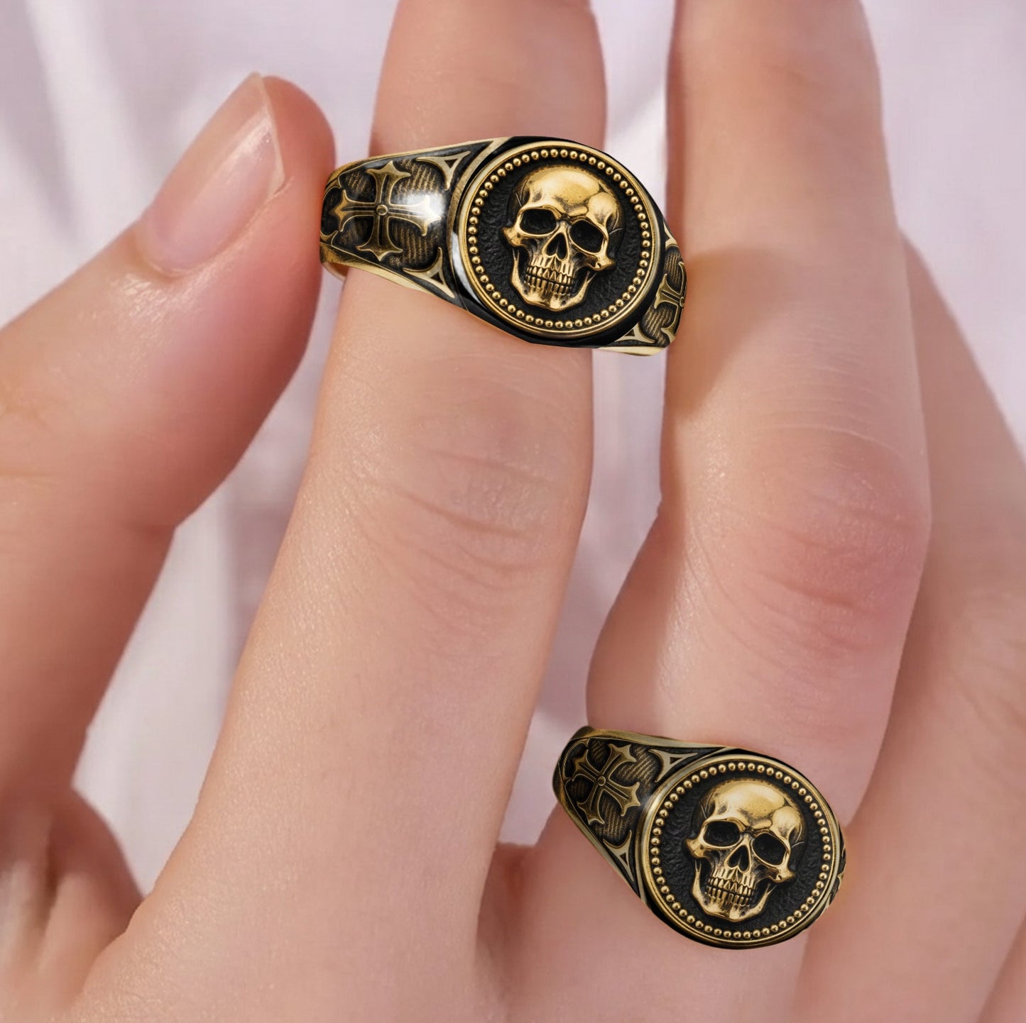 Cooler Totenkopf – Personalisierter Totenkopf-Siegelring