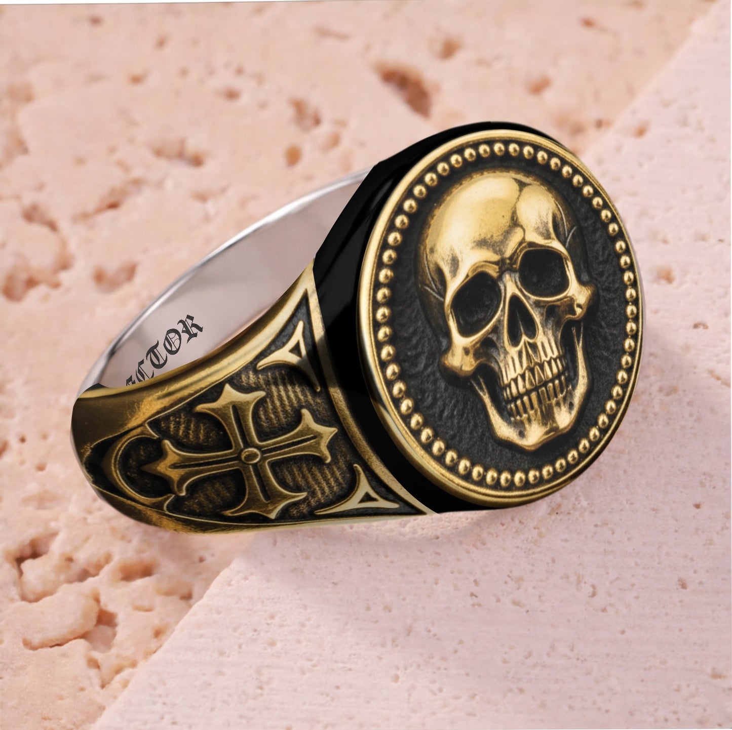 Cooler Totenkopf – Personalisierter Totenkopf-Siegelring