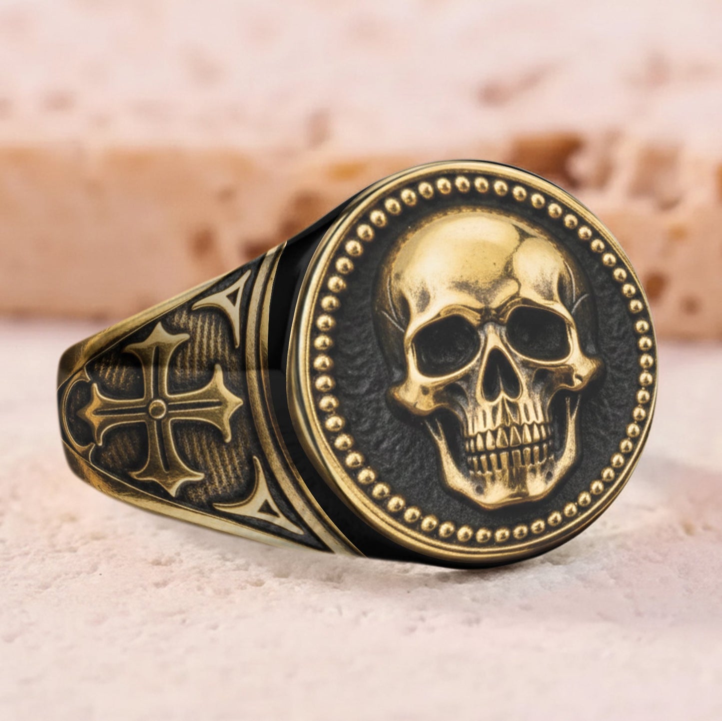 Cooler Totenkopf – Personalisierter Totenkopf-Siegelring