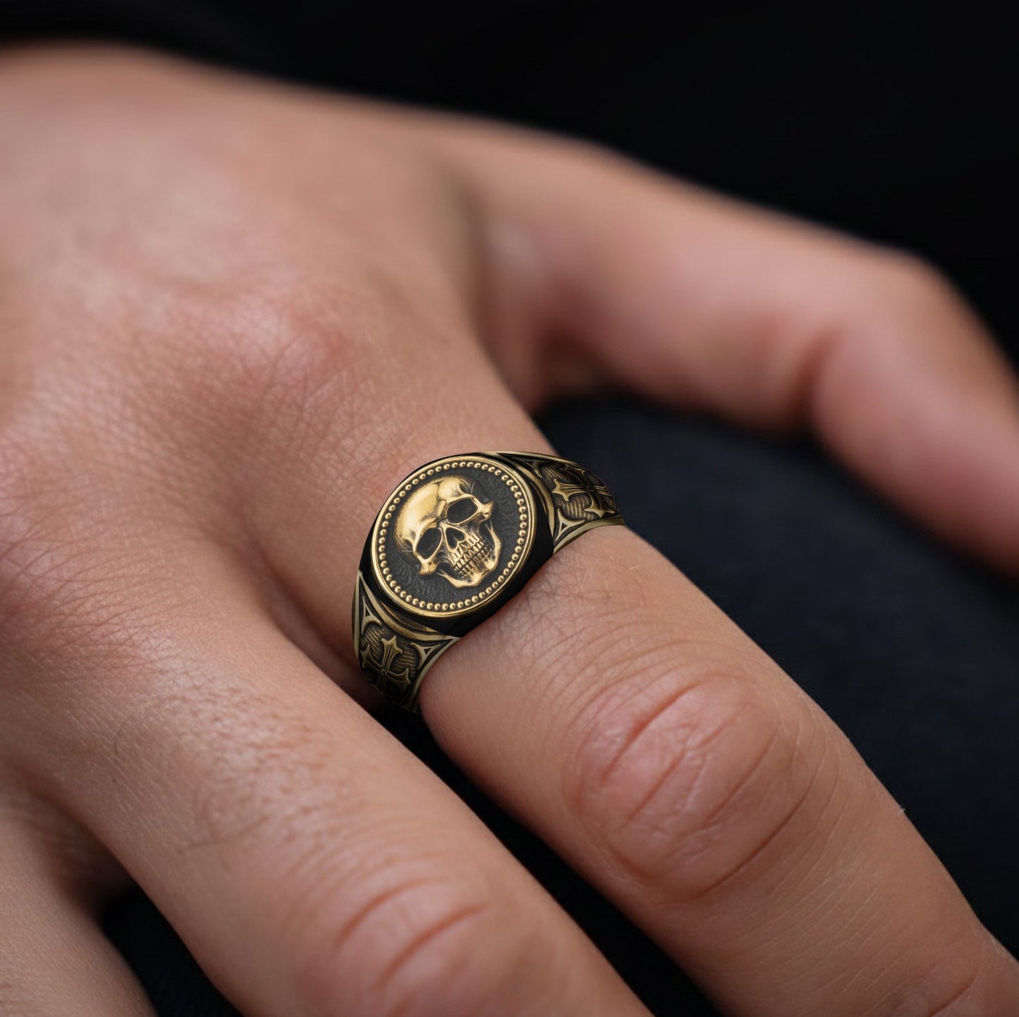 Cooler Totenkopf – Personalisierter Totenkopf-Siegelring