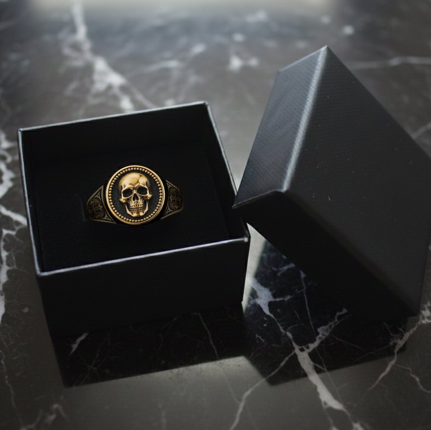 Cooler Totenkopf – Personalisierter Totenkopf-Siegelring
