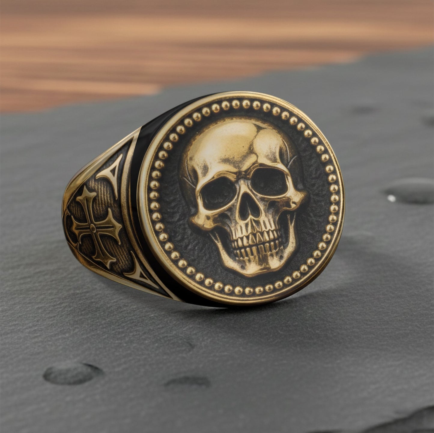 Cooler Totenkopf – Personalisierter Totenkopf-Siegelring