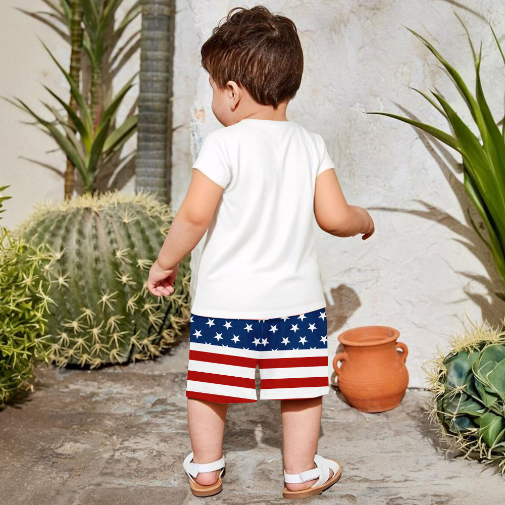 Sauvage mais libre - T-shirt et short personnalisés pour enfant