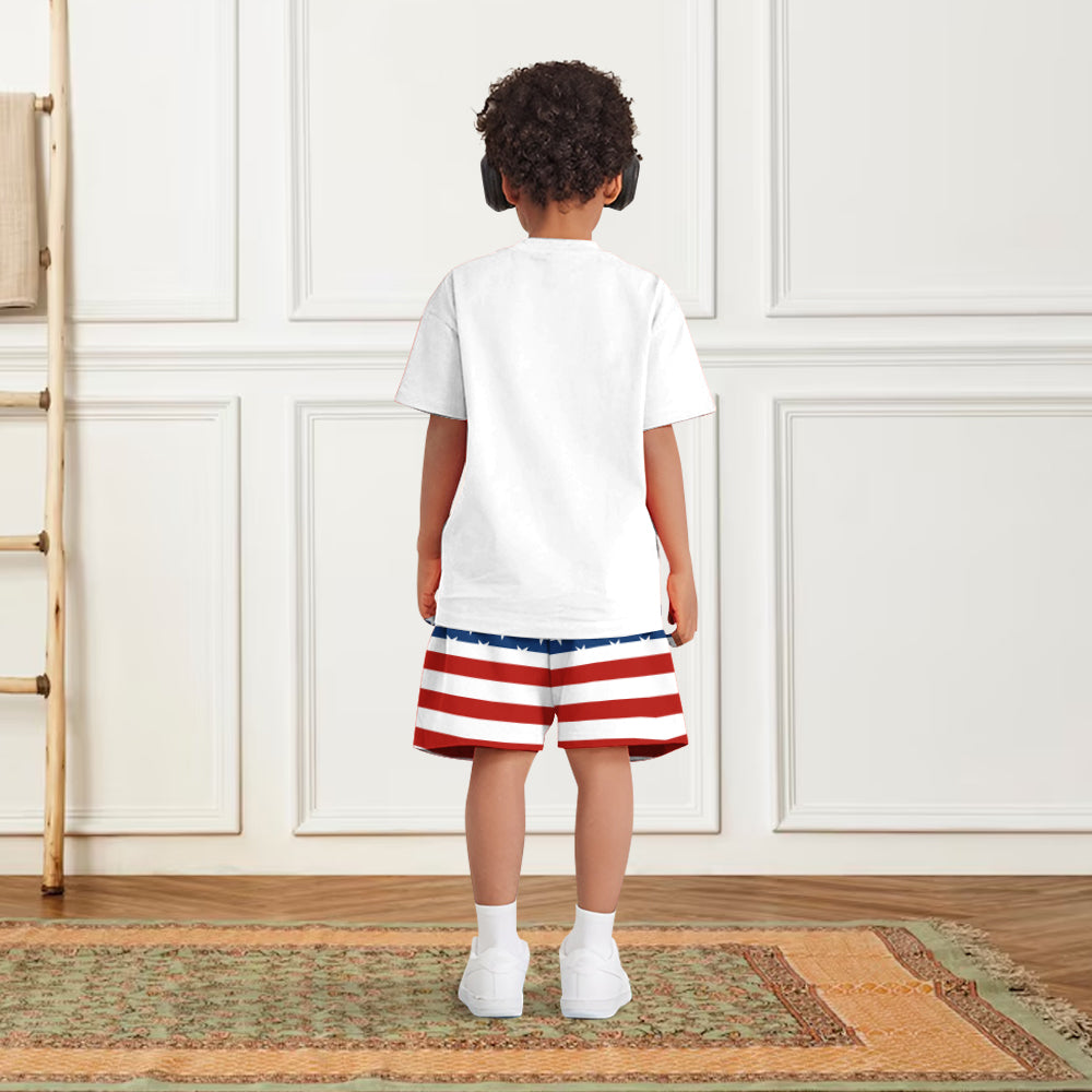Sauvage mais libre - T-shirt et short personnalisés pour enfant