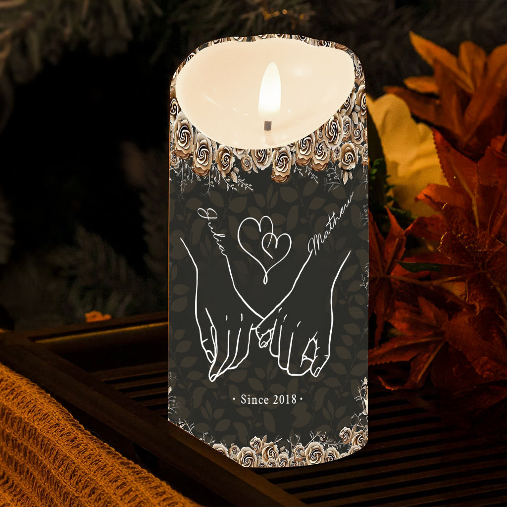 You & Me - Personalized Couple Flameless Candle