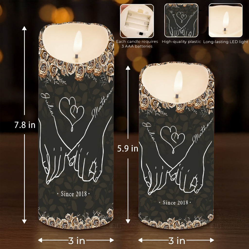 You & Me - Personalized Couple Flameless Candle