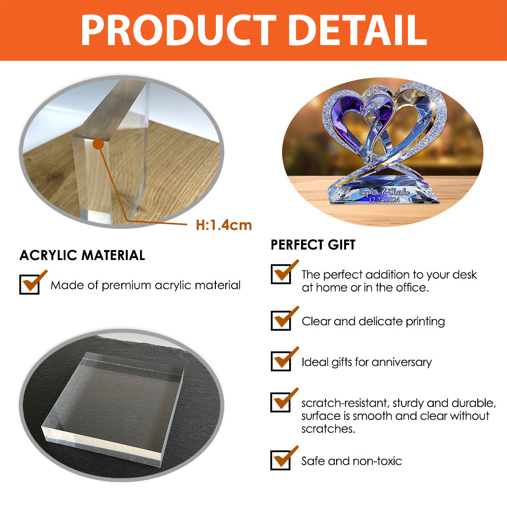 You And Me We Got This - Personalized Couple Custom Shaped Acrylic Plaque