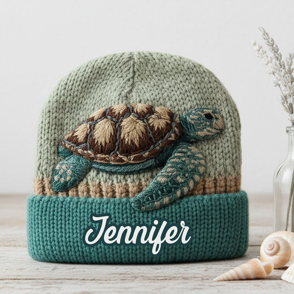 Magnifique tortue - Bonnet tortue personnalisé