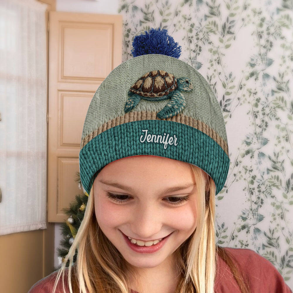 Magnifique tortue - Bonnet tortue personnalisé