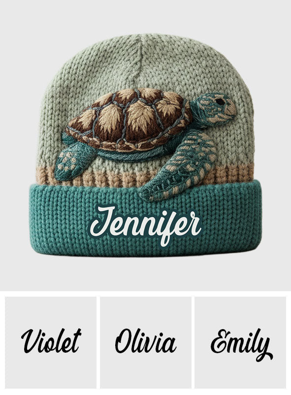 Magnifique tortue - Bonnet tortue personnalisé