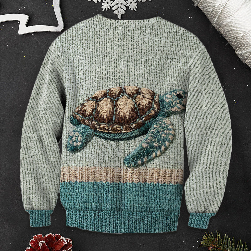 Wunderschöne Schildkröte – personalisierter Schildkröten-Pullover
