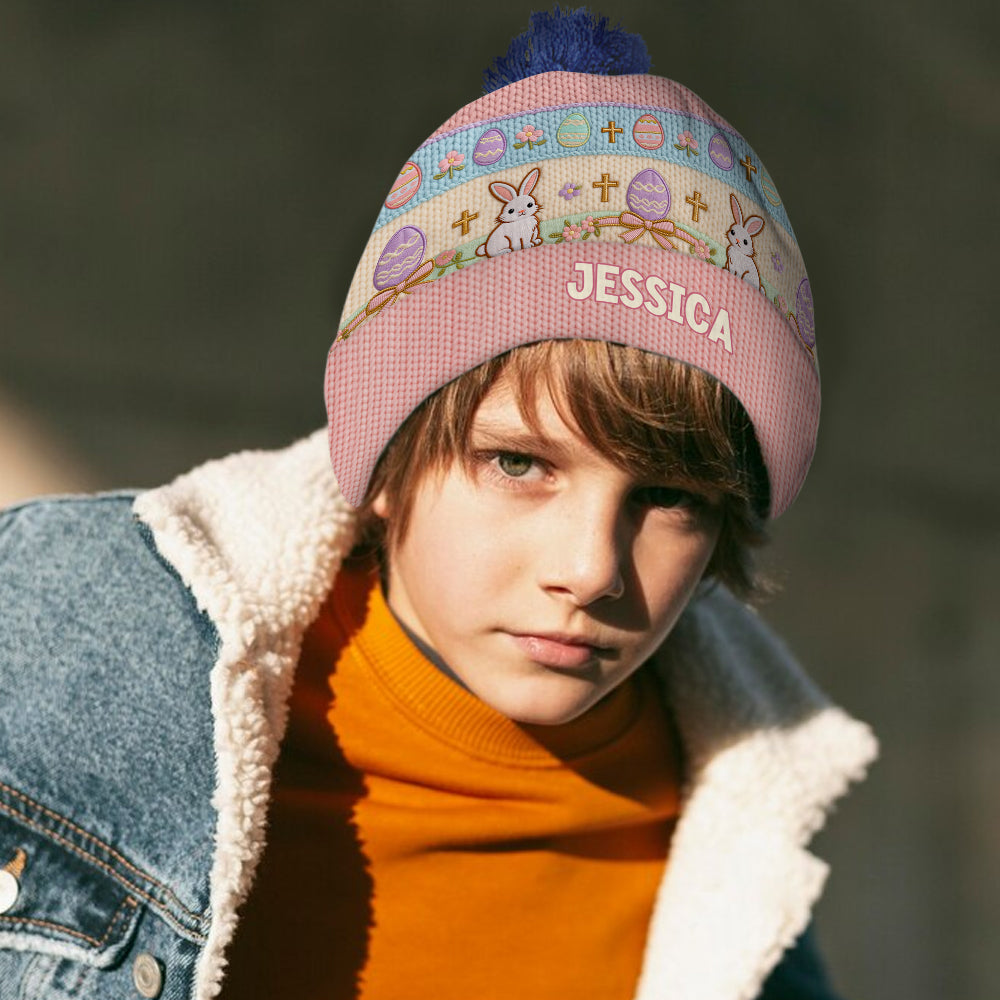 Frohe Ostern – Personalisierte Kindermütze