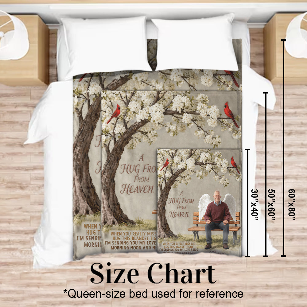 A Hug From Heaven - Personalized Memorial Blanket