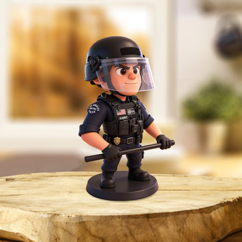 Beliebiges Foto - Personalisierte Acrylplakette für Polizisten in individueller Form