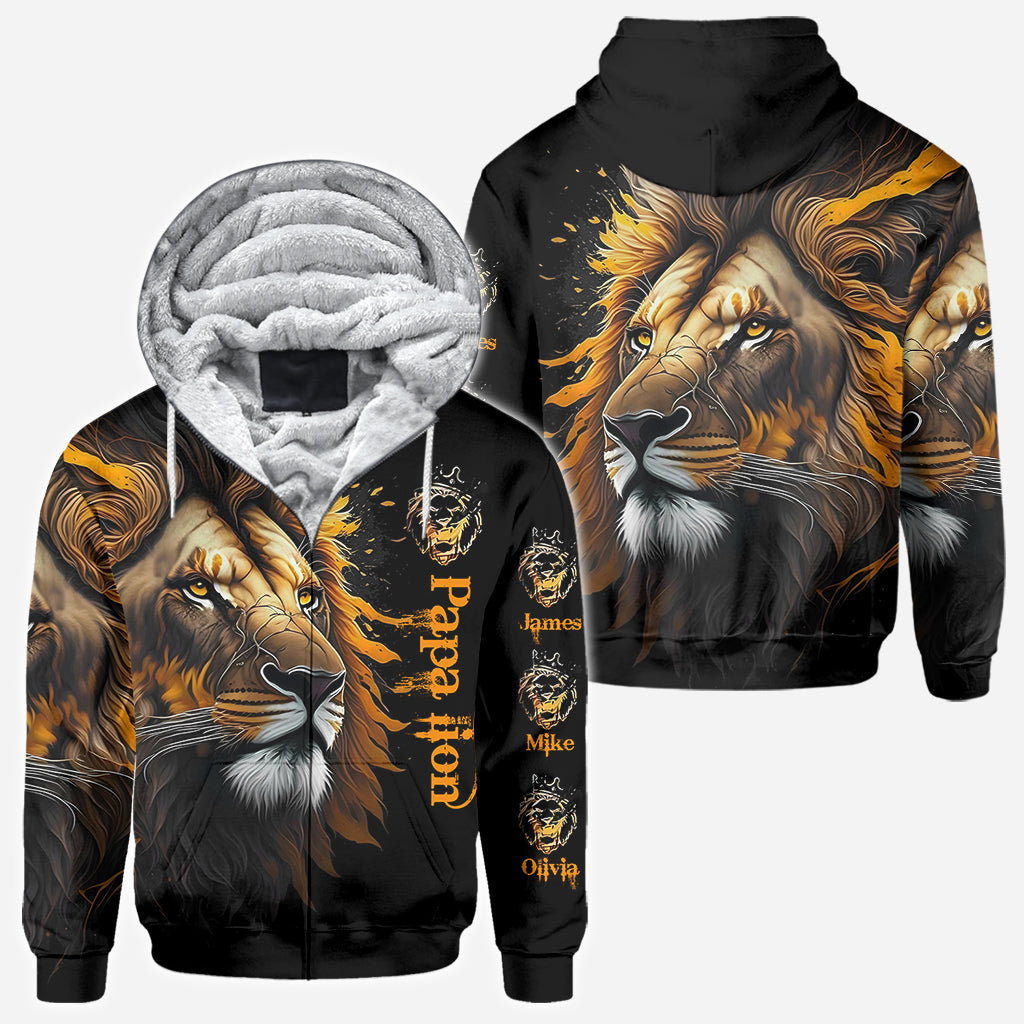 Papa Lion - Personalized Father All Over Shirt