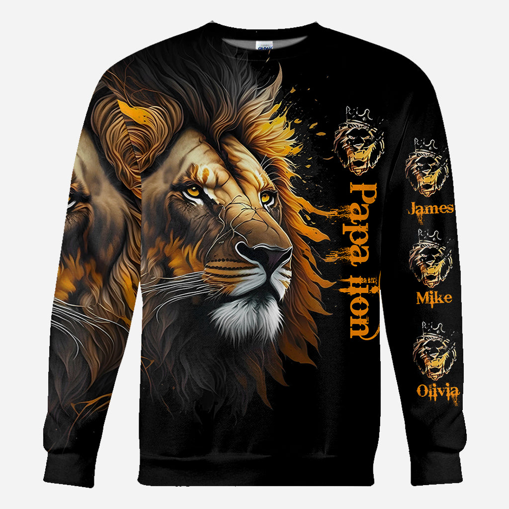 Papa Lion - Personalized Father All Over Shirt