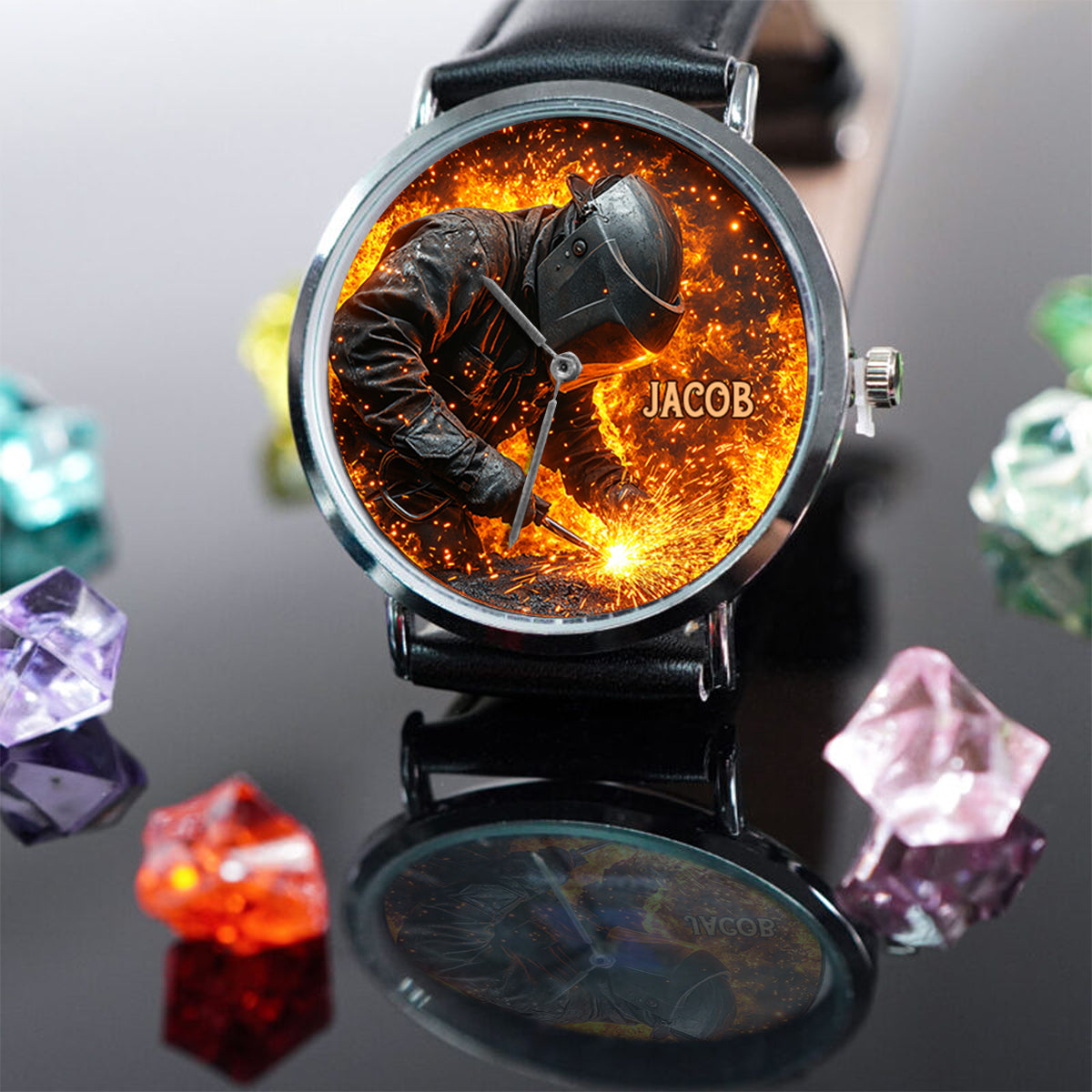Cadeau pour soudeur - Montre personnalisée pour soudeur