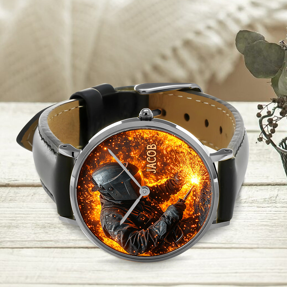 Cadeau pour soudeur - Montre personnalisée pour soudeur