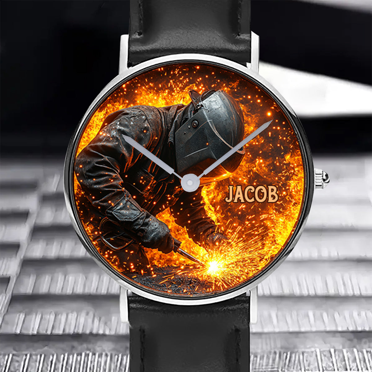 Cadeau pour soudeur - Montre personnalisée pour soudeur