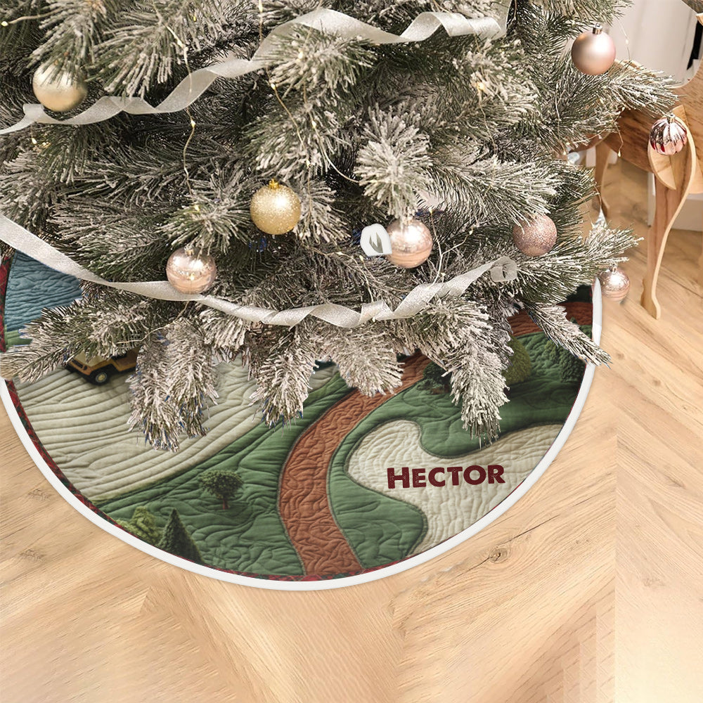 Frohe Weihnachten für Golfer – personalisierter Golf-Weihnachtsbaumrock