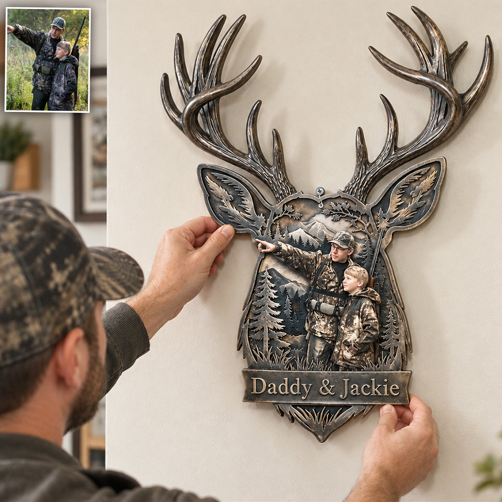 Born To Hunt - Personalized Hunting 3D Printed Cut Metal Sign