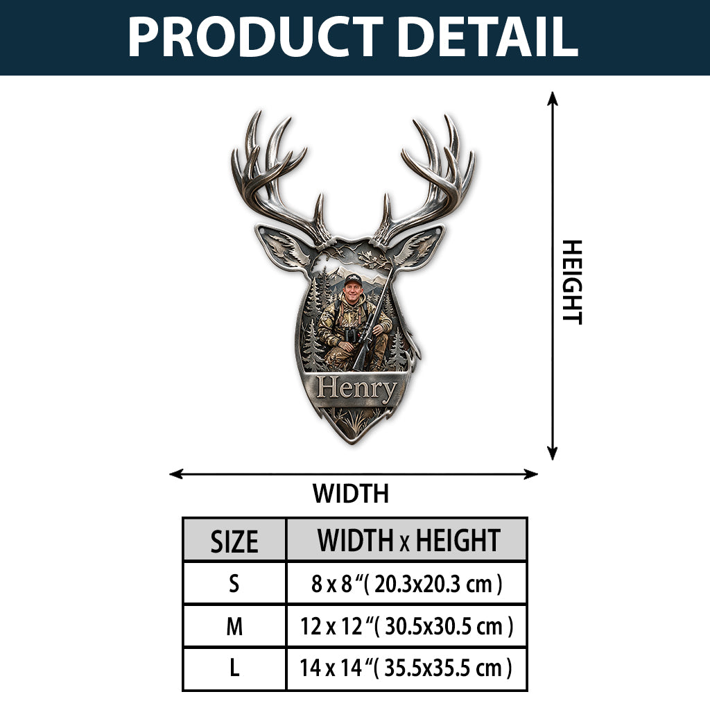 Born To Hunt - Personalized Hunting 3D Printed Cut Metal Sign