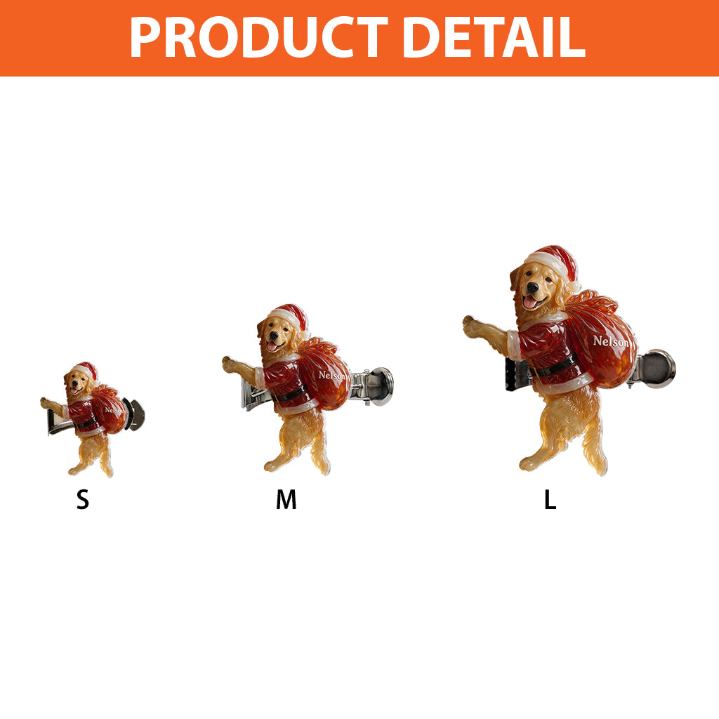 Joyeux Noël - Attache Rideau Personnalisée pour Chien