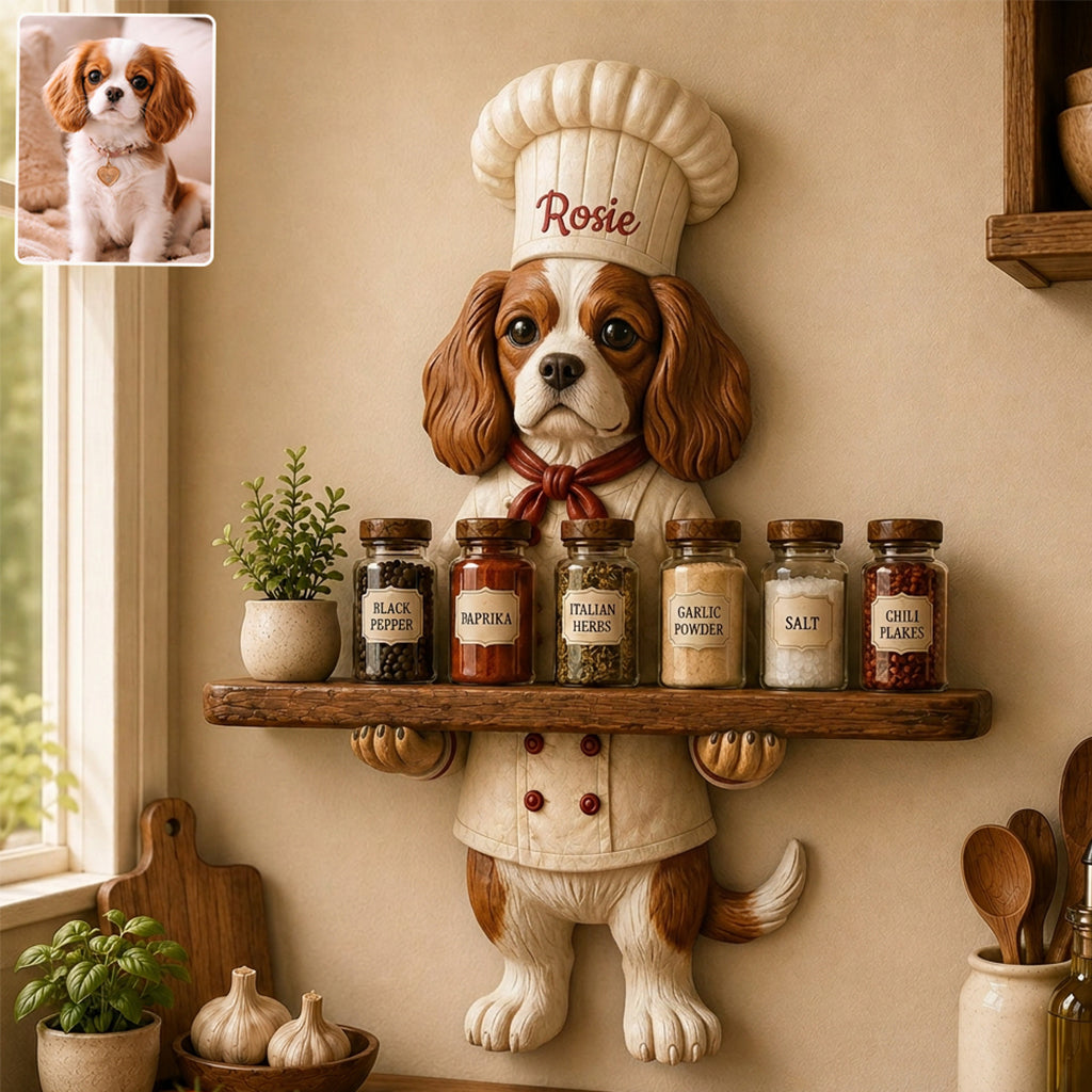 Funny Pet - Personalized Dog Wooden Floating Shelf