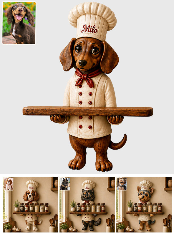 Funny Pet - Personalized Dog Wooden Floating Shelf