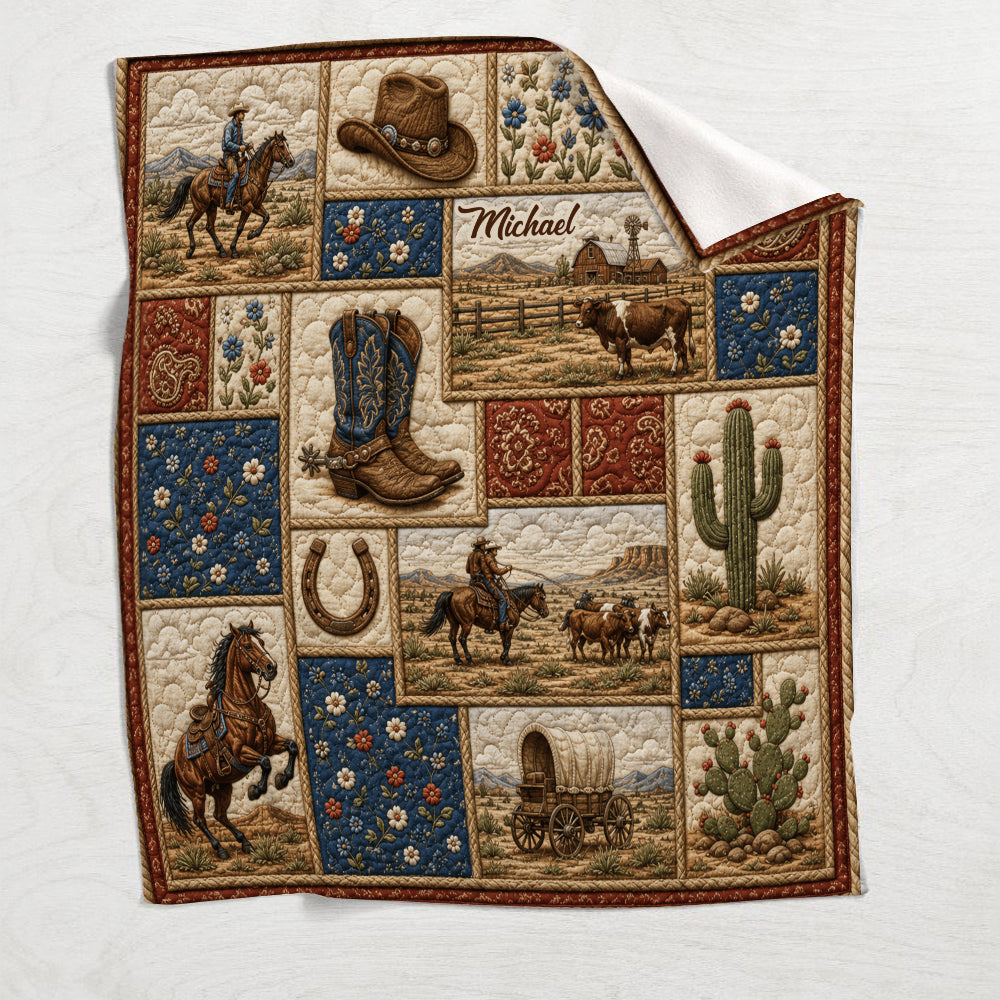 Love Western - Personalisierte Western Outfit Decke