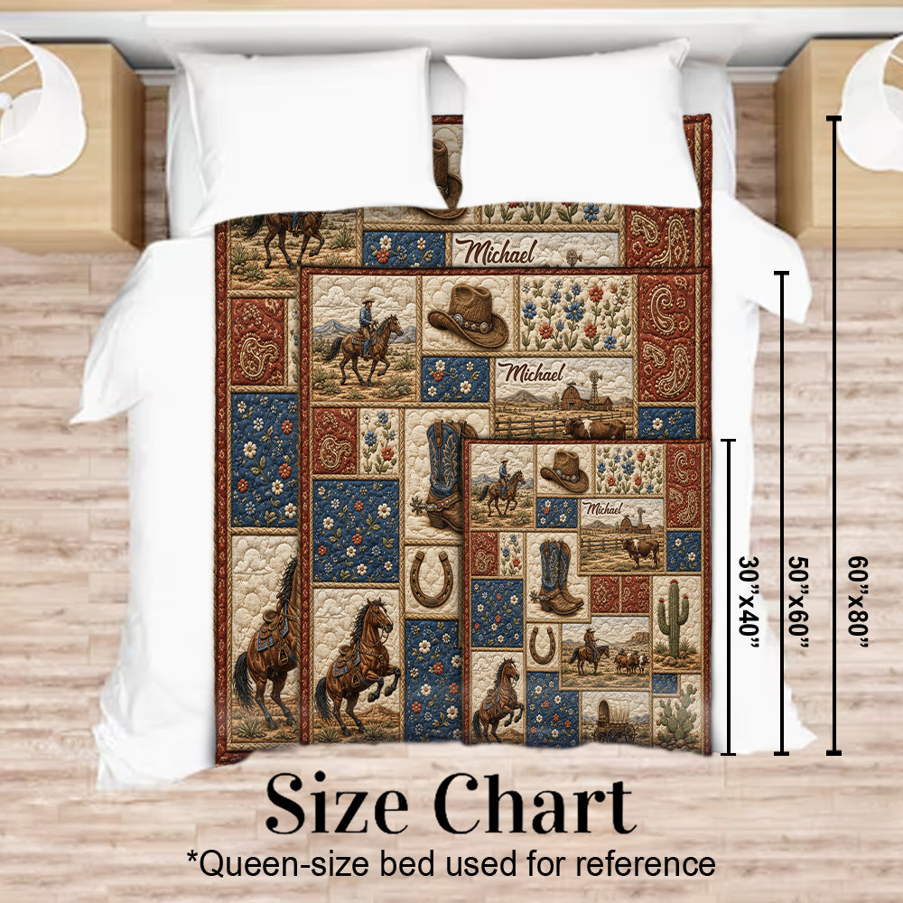 Love Western - Personalisierte Western Outfit Decke