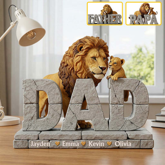 Best Dad Ever - Personalized Father Custom Shaped Acrylic Plaque