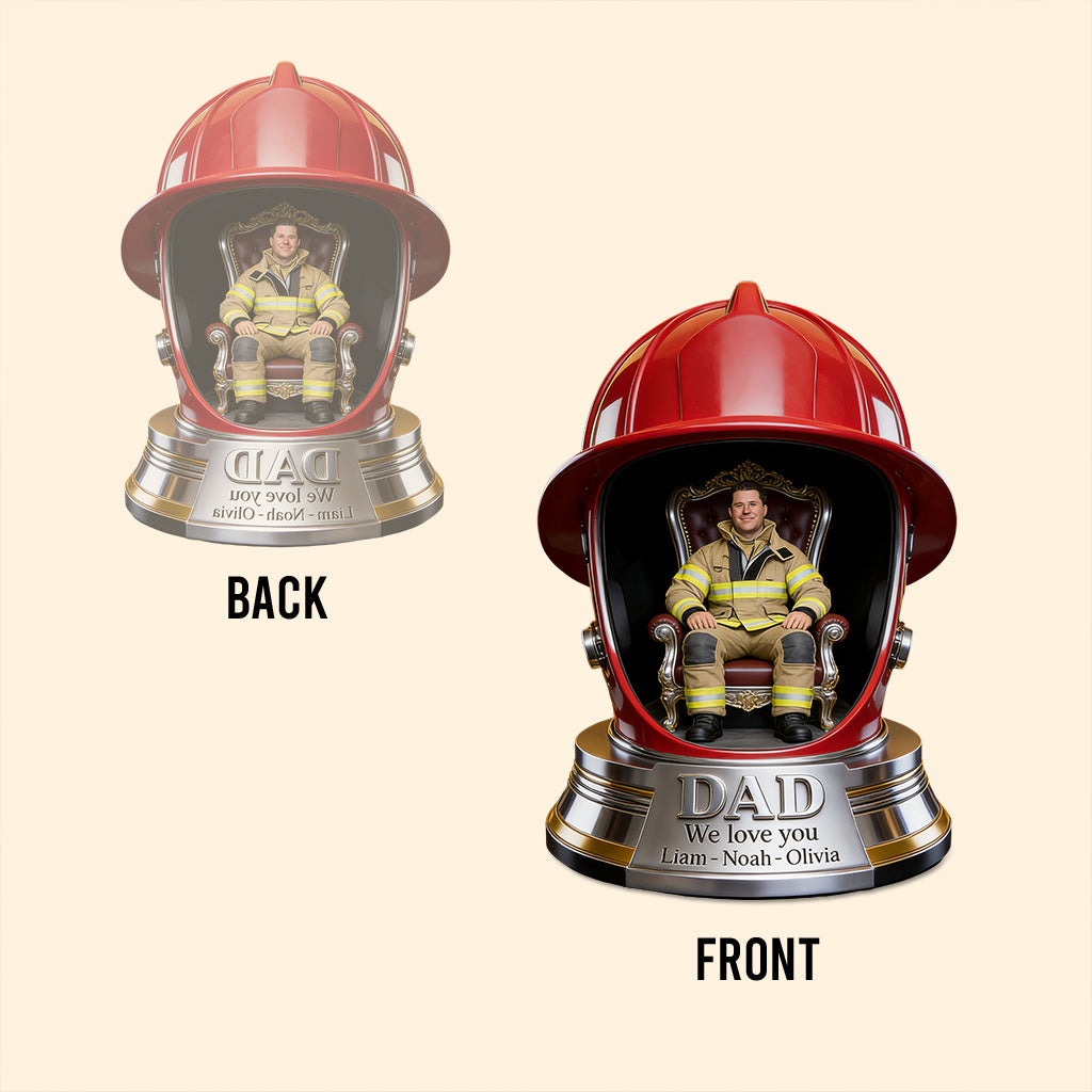 Feuerwehrmann Papa - Personalisierte Feuerwehr Acrylplakette