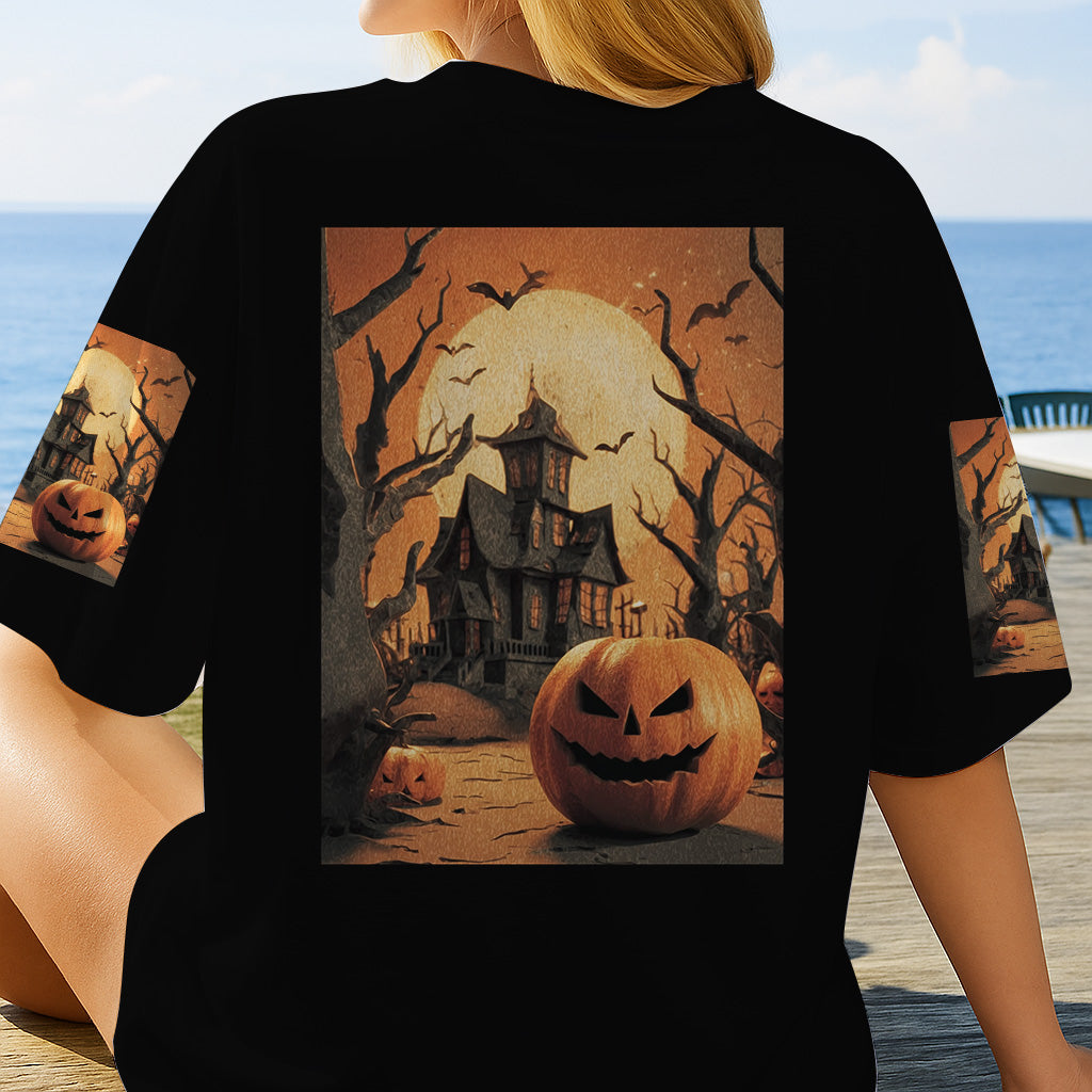 Halloween Castle - Personalized Halloween All Over Shirt