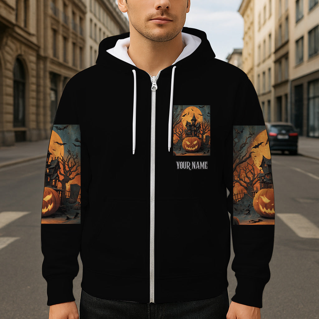 Halloween Castle - Personalized Halloween All Over Shirt