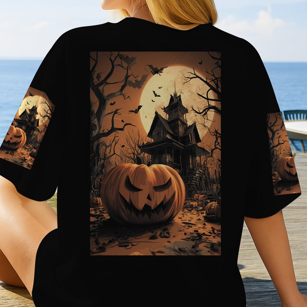 Halloween Castle - Personalized Halloween All Over Shirt