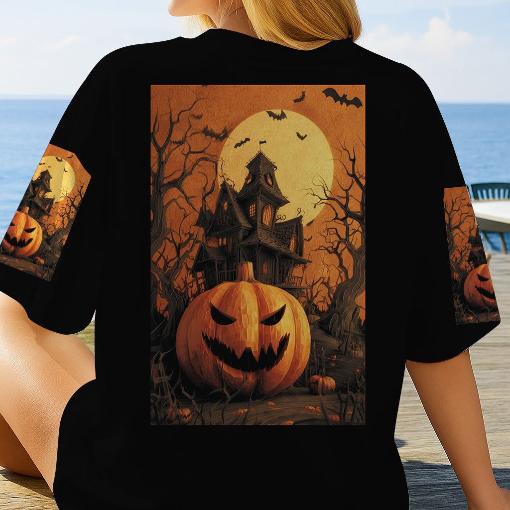 Halloween Castle - Personalized Halloween All Over Shirt