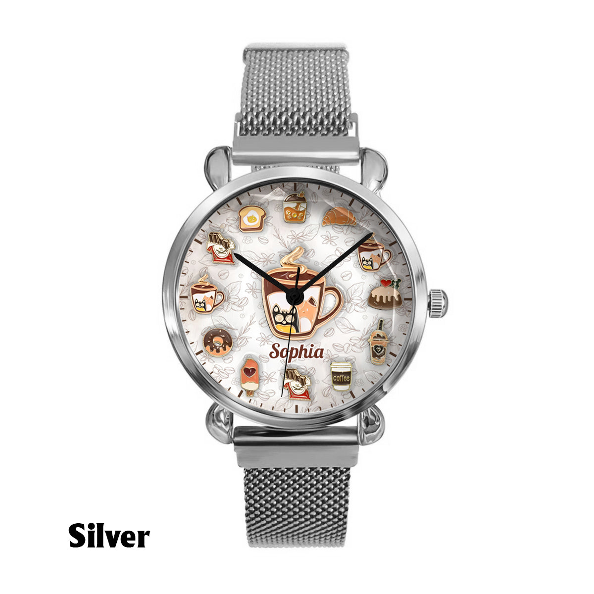 Mode Café - Montre-bracelet personnalisée pour femme 