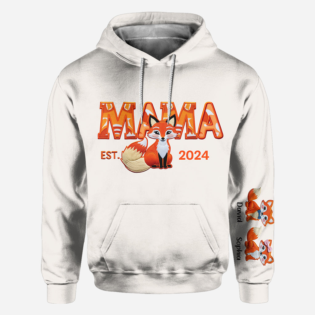 Mama Fox - Personalized Mother All Over Shirt