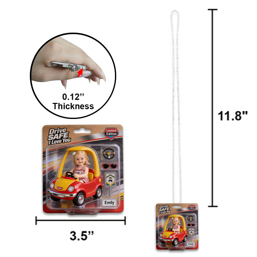 Any Photo, Any Car - I Love You - Personalized Father Car Ornament