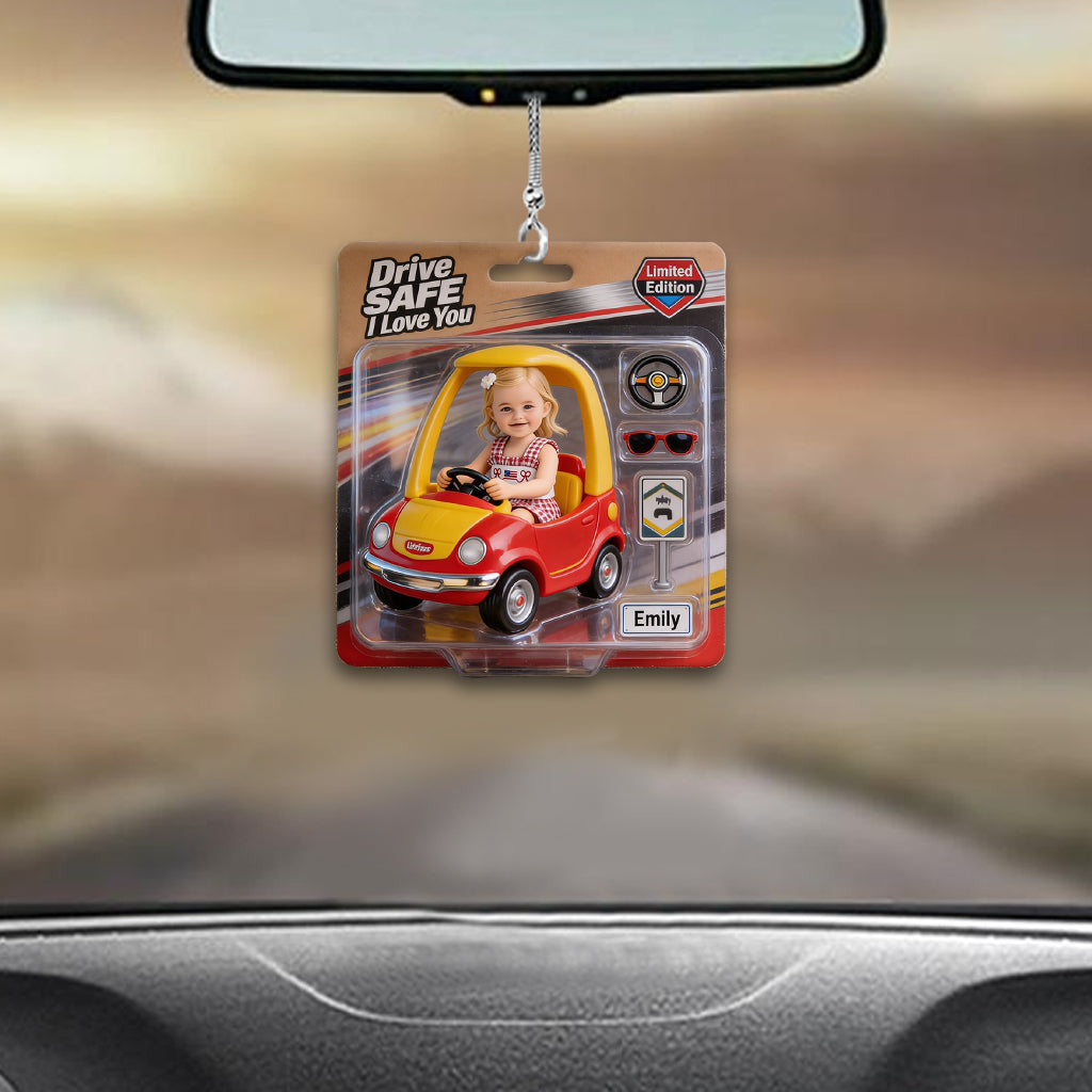Any Photo, Any Car - I Love You - Personalized Father Car Ornament