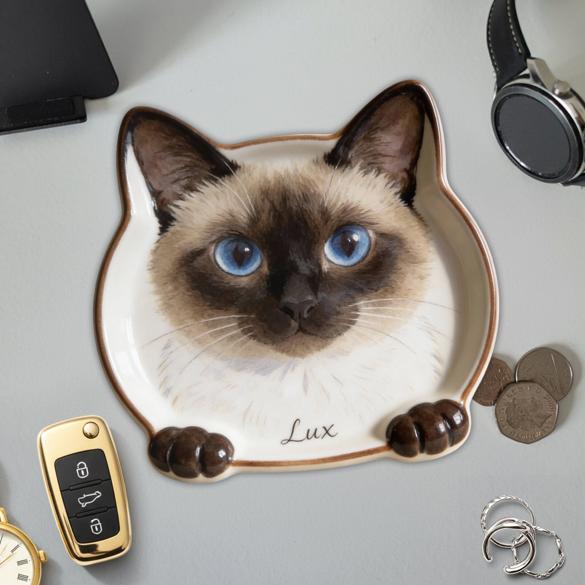 Photo personnalisée - Plateau de rangement pour chat