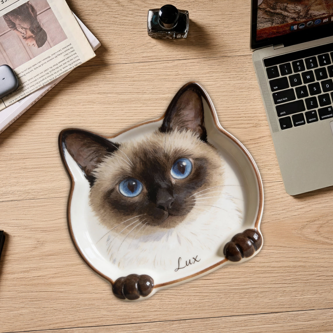 Photo personnalisée - Plateau de rangement pour chat