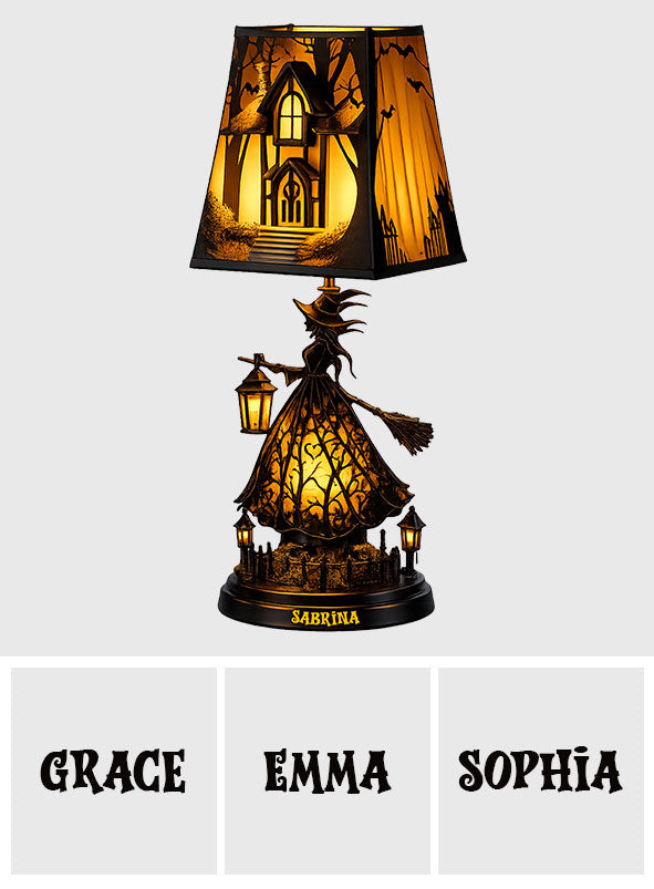 Happy Halloween - Personalized Witch Acrylic LED Night Light