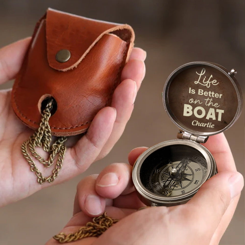 Nautische Meereslebewesen – Personalisierter Bootskompass