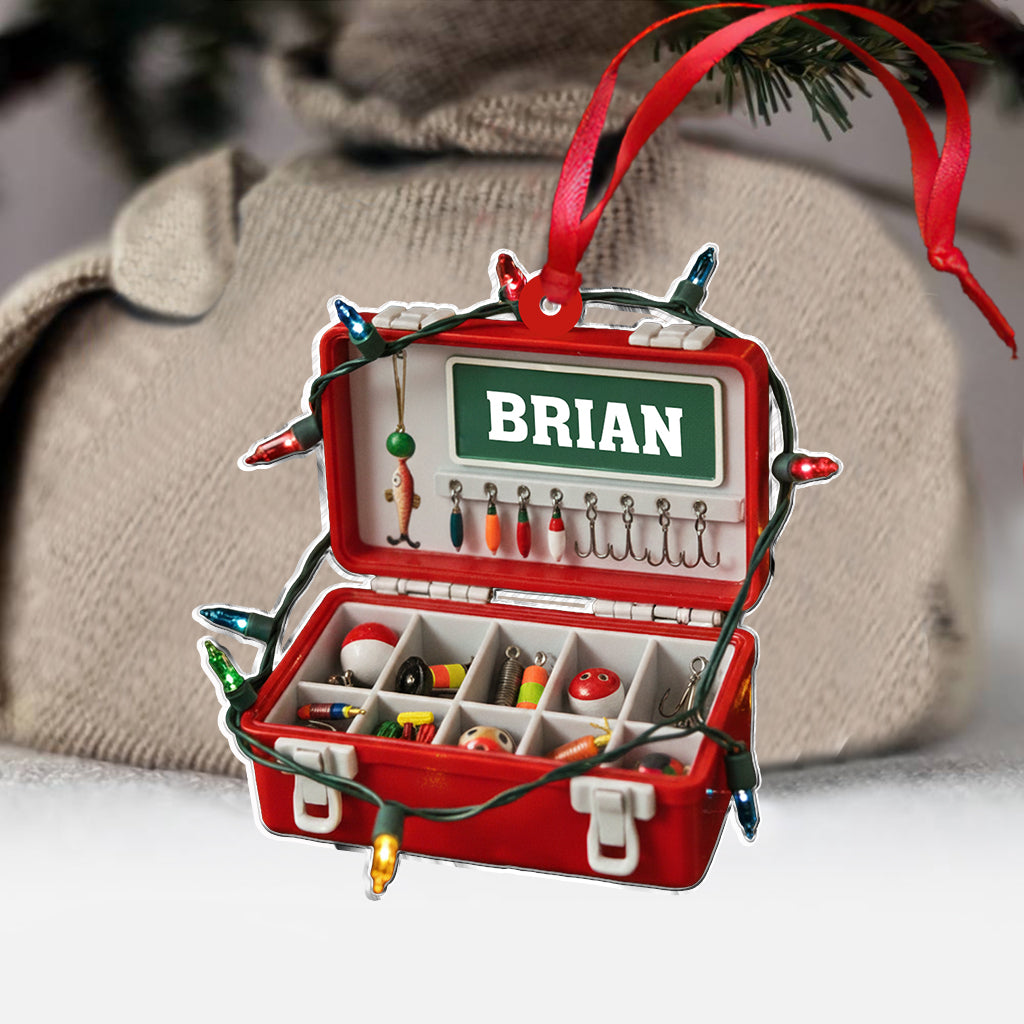 Merry Fishmas - Personalized Fishing Ornament