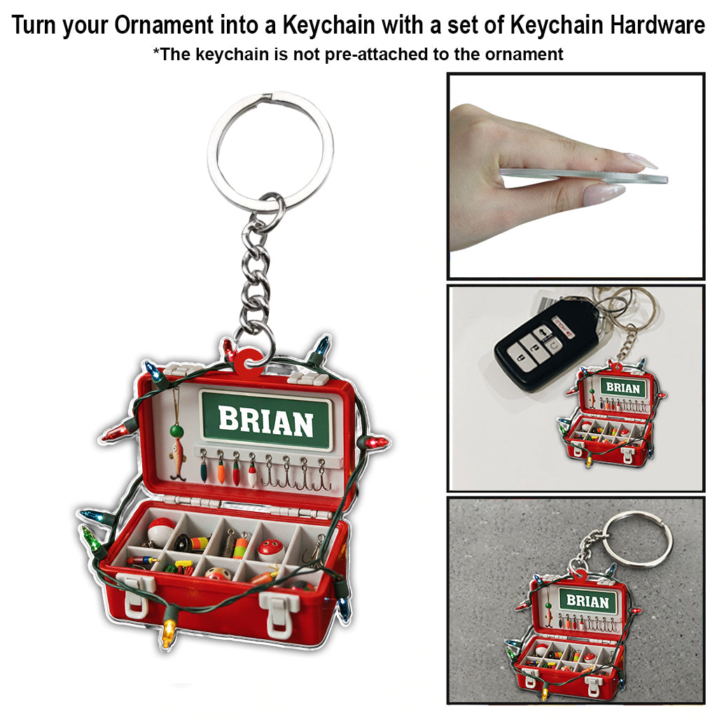 Merry Fishmas - Personalized Fishing Ornament