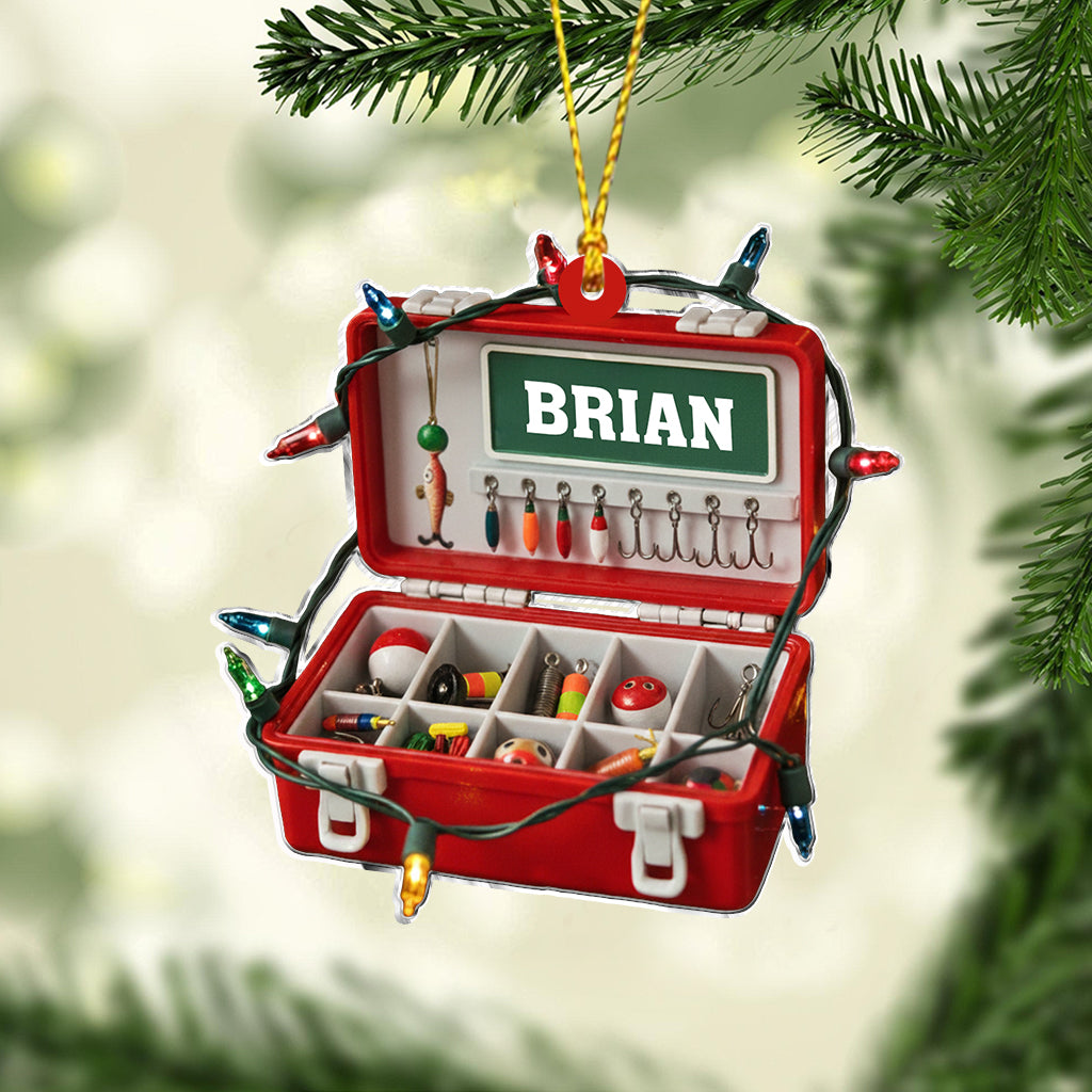 Merry Fishmas - Personalized Fishing Ornament