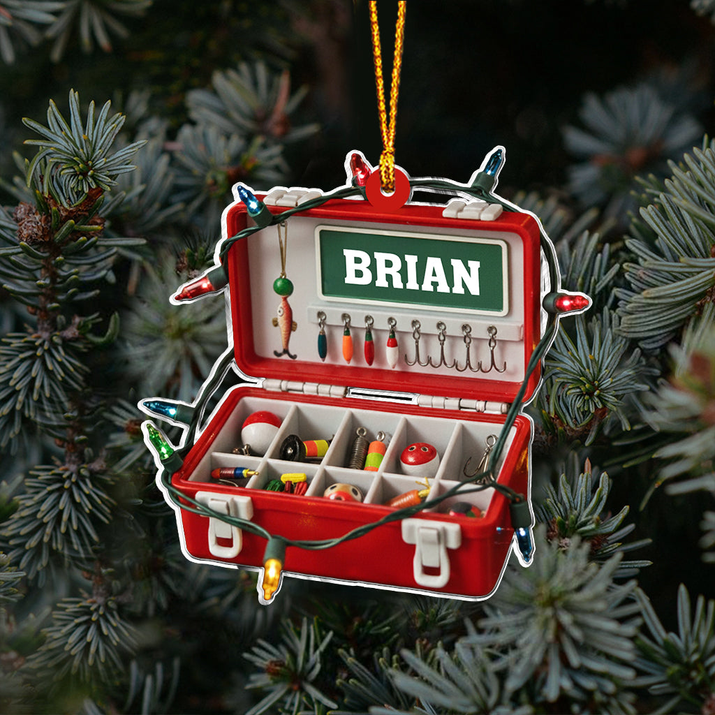 Merry Fishmas - Personalized Fishing Ornament